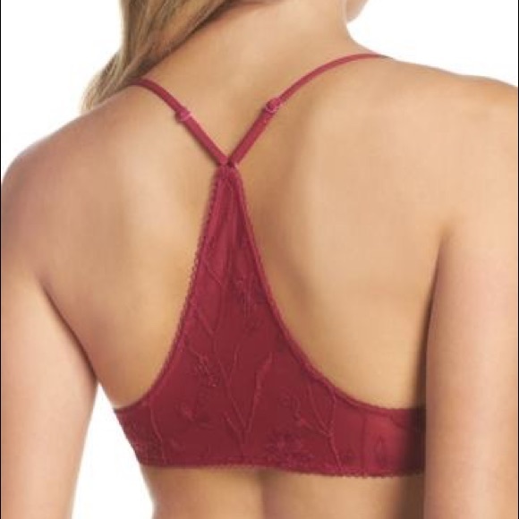 NWT Free People Mesh Embroidered Bralette - Picture 2 of 6